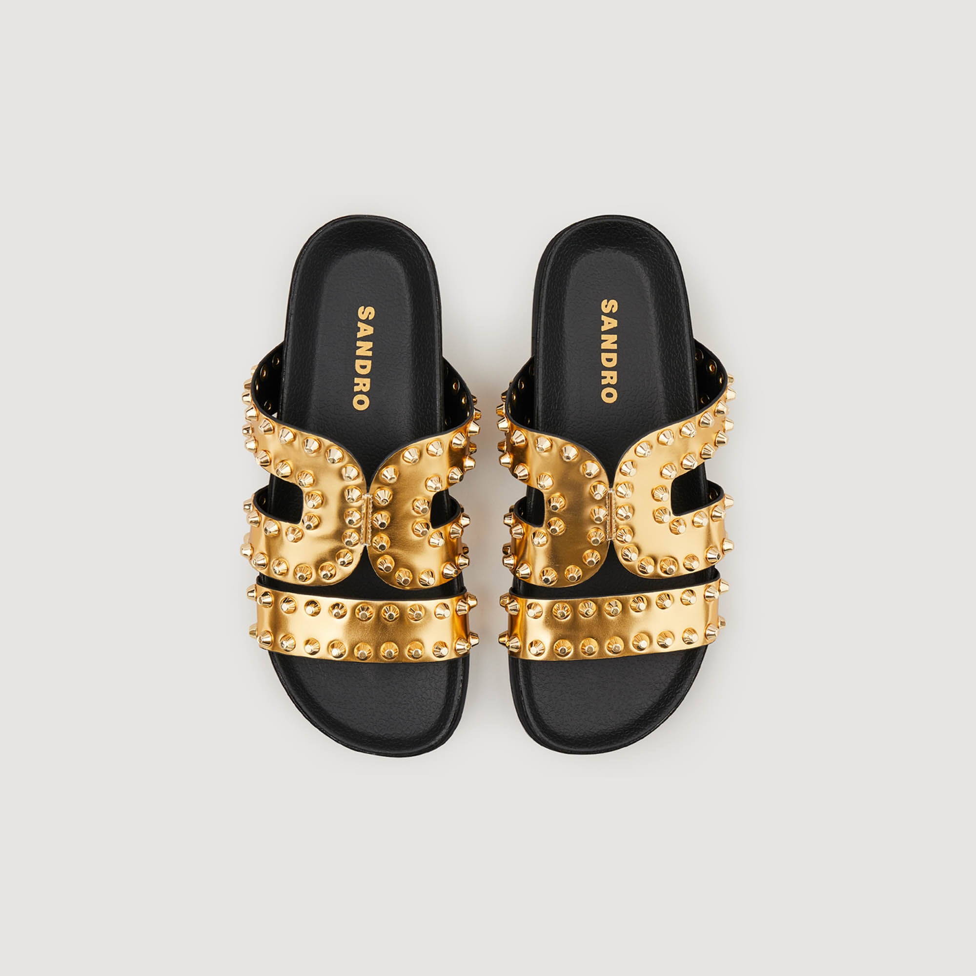 FLAT RIVET SANDALS - 3