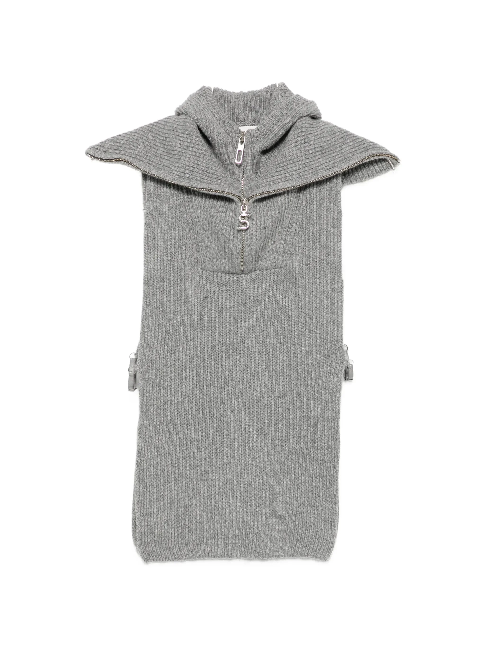 Sportmax Ribbed-knit Hooded Knit - 1