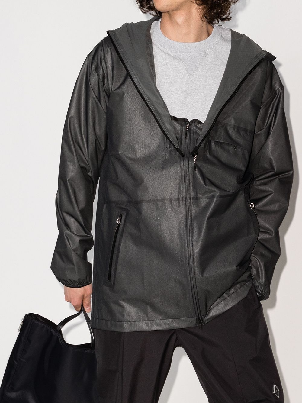 oversized zipped windbreaker - 5