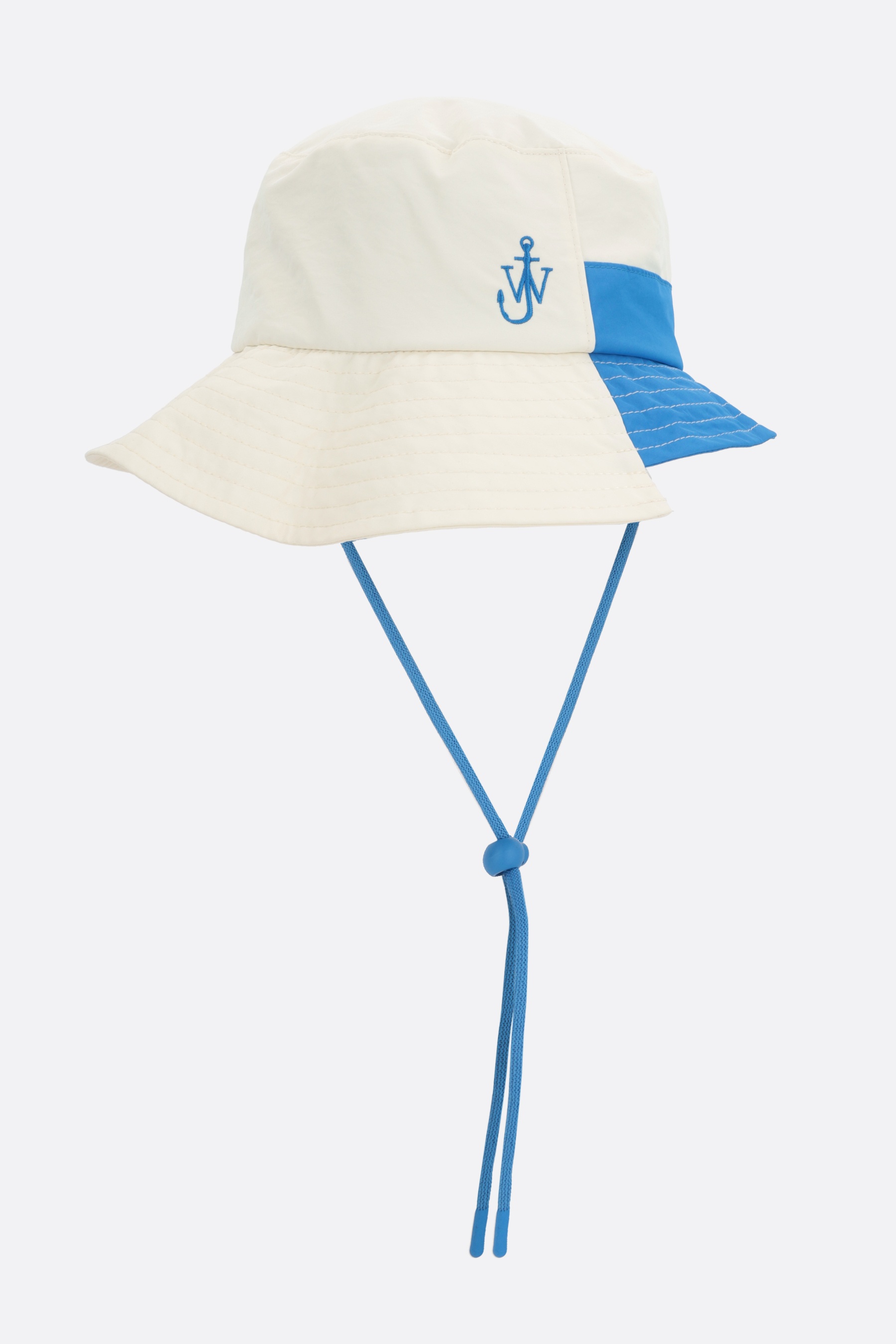 COLOR-BLOCK NYLON ASYMMETRIC BUCKET HAT - 2