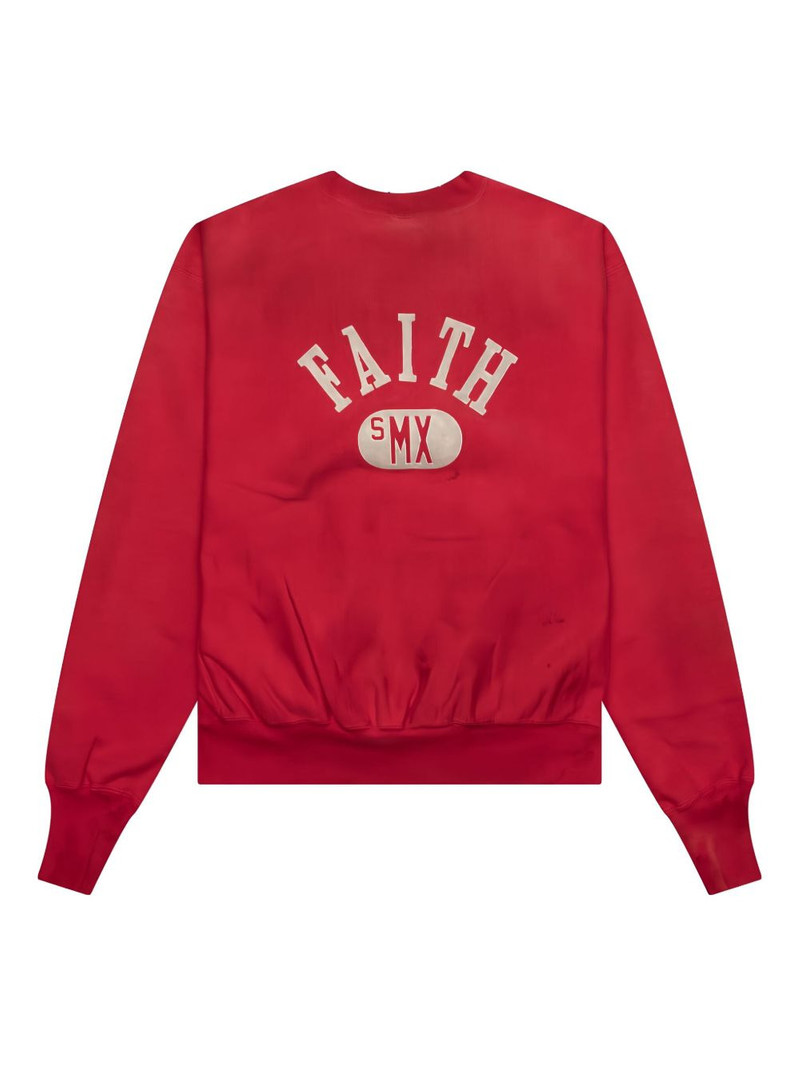 SAINT M×××××× logo-print sweatshirt outlook