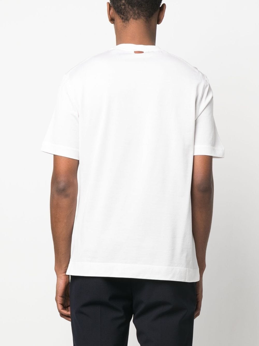 rear logo-patch detail T-shirt - 4