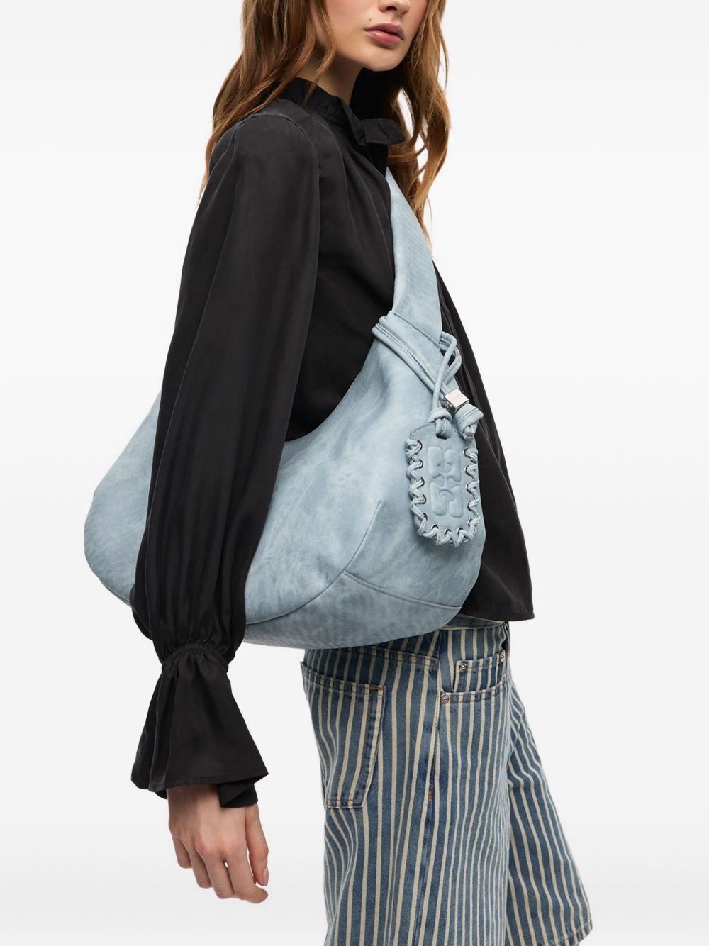 medium tie-dye effect shoulder bag - 2