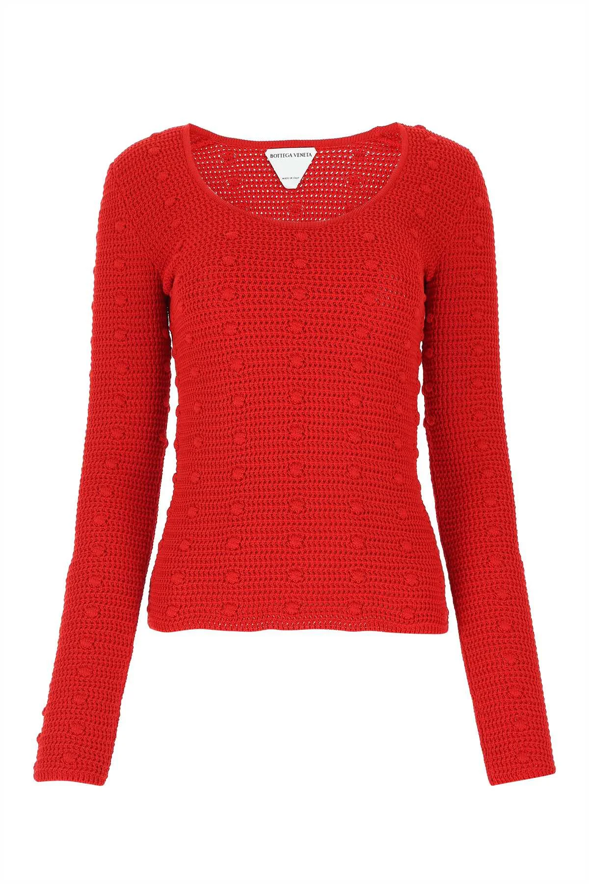 Bottega Veneta Women Red Cotton Sweater - 1