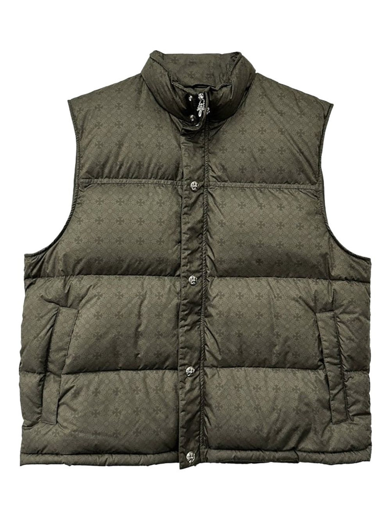 monogram-pattern padded gilet 1
