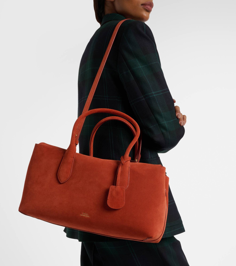 Bellport Medium suede tote bag 6