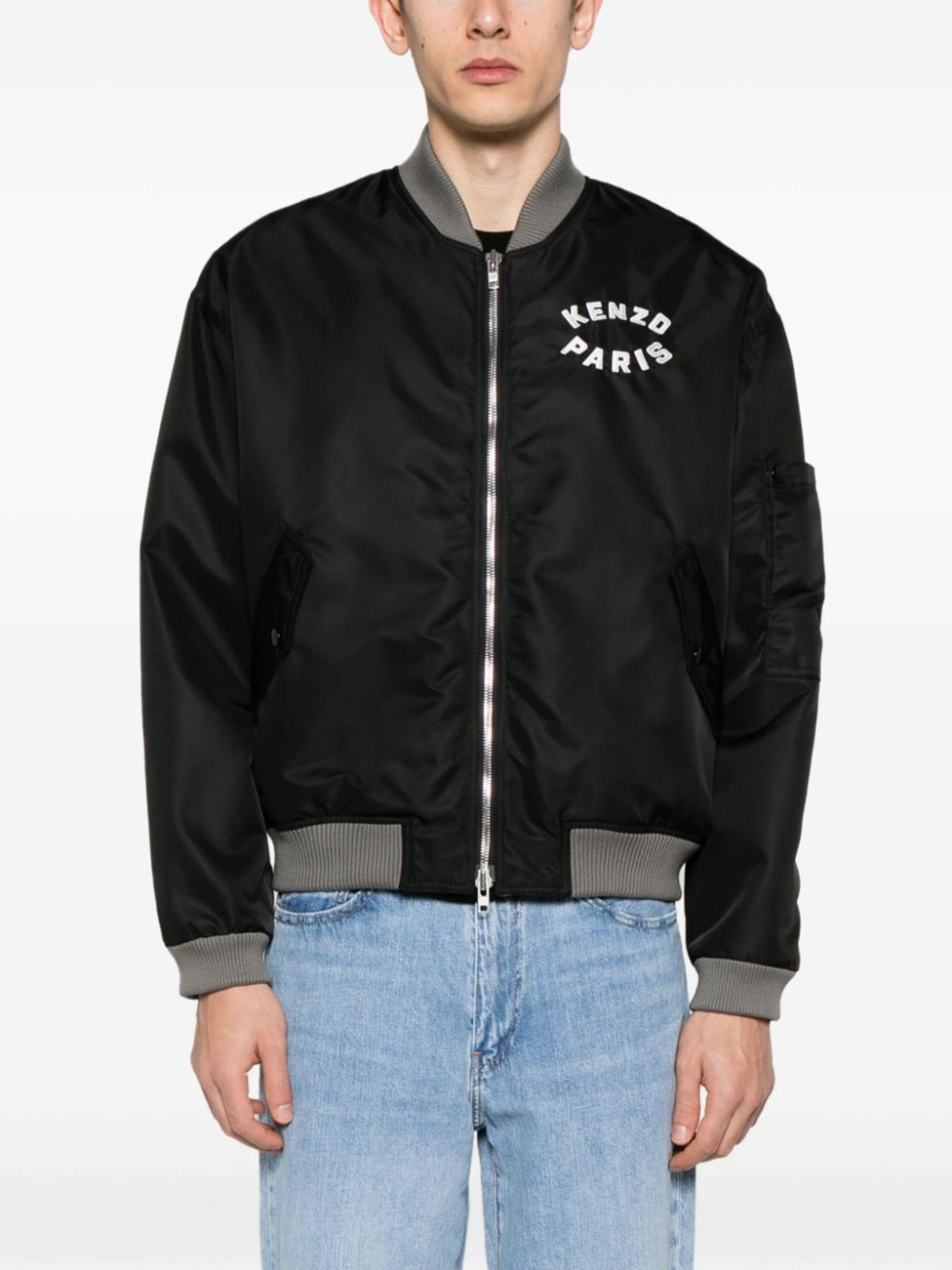 Lucky Tiger embroidered bomber jacket - 4