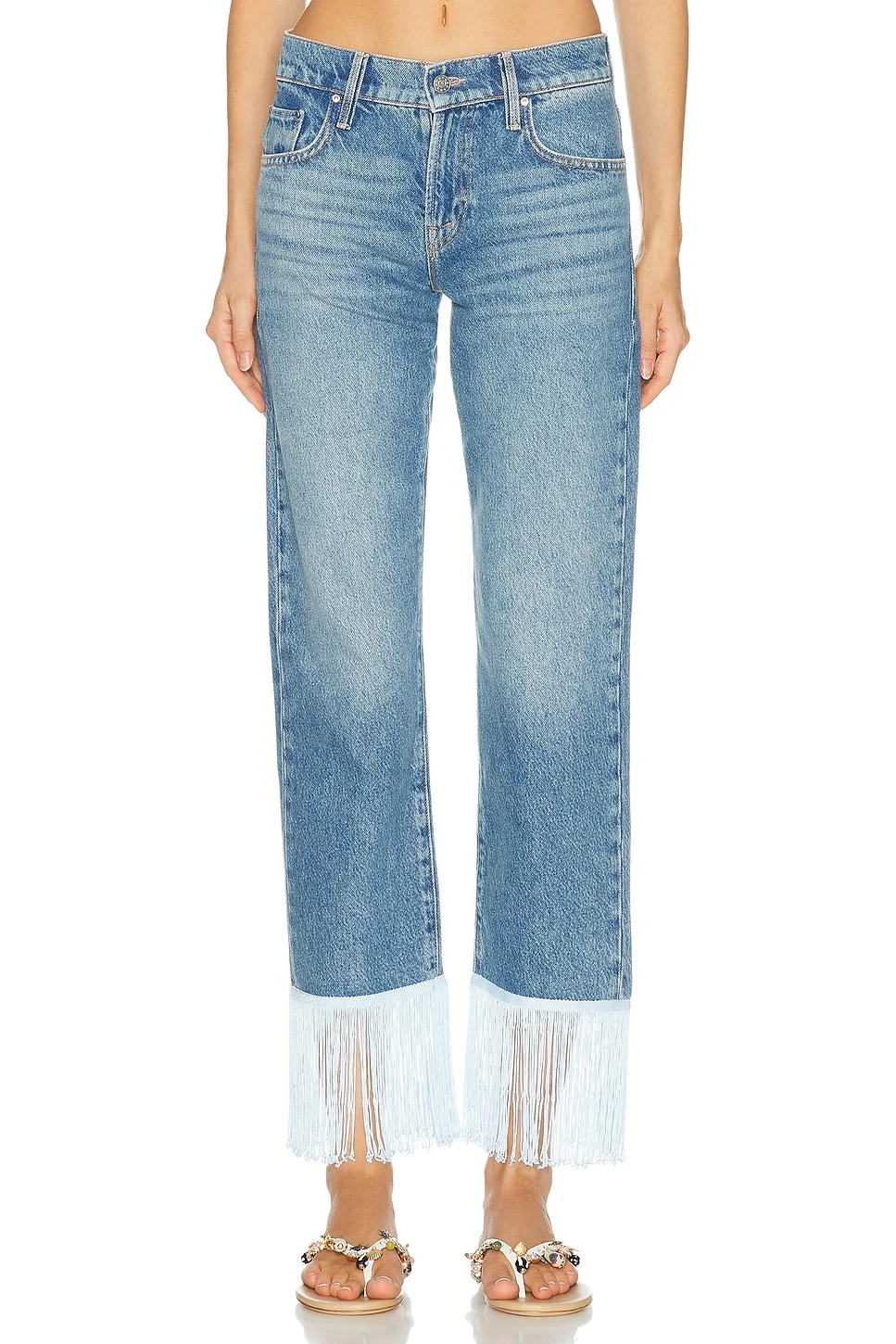 The Relish Fringe Ankle Jeans - 1