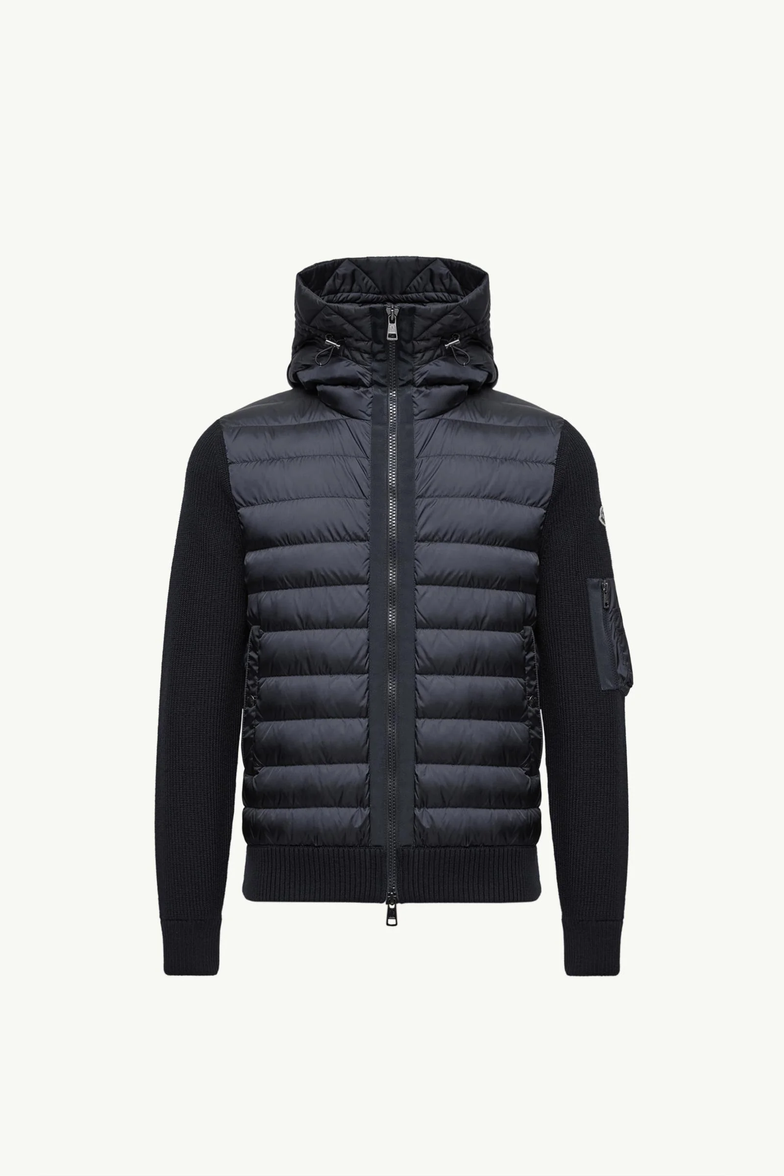 Padded Zip-Up Cardigan - 1