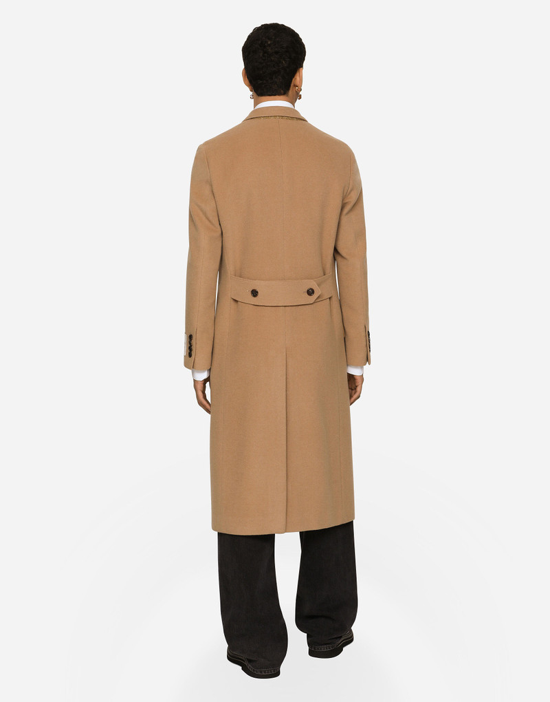 Single-breasted camel wool coat 3