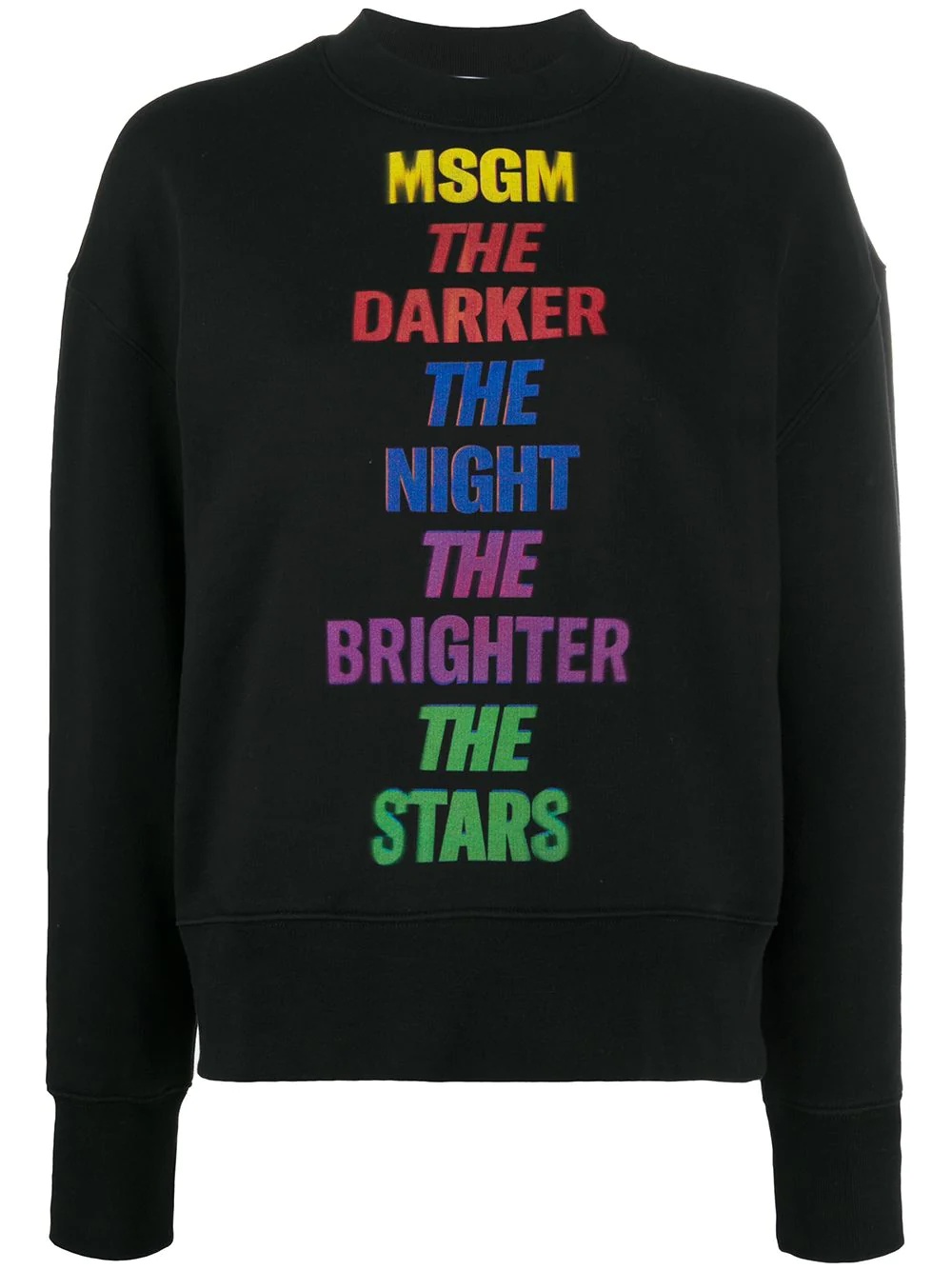 slogan-print sweatshirt - 1