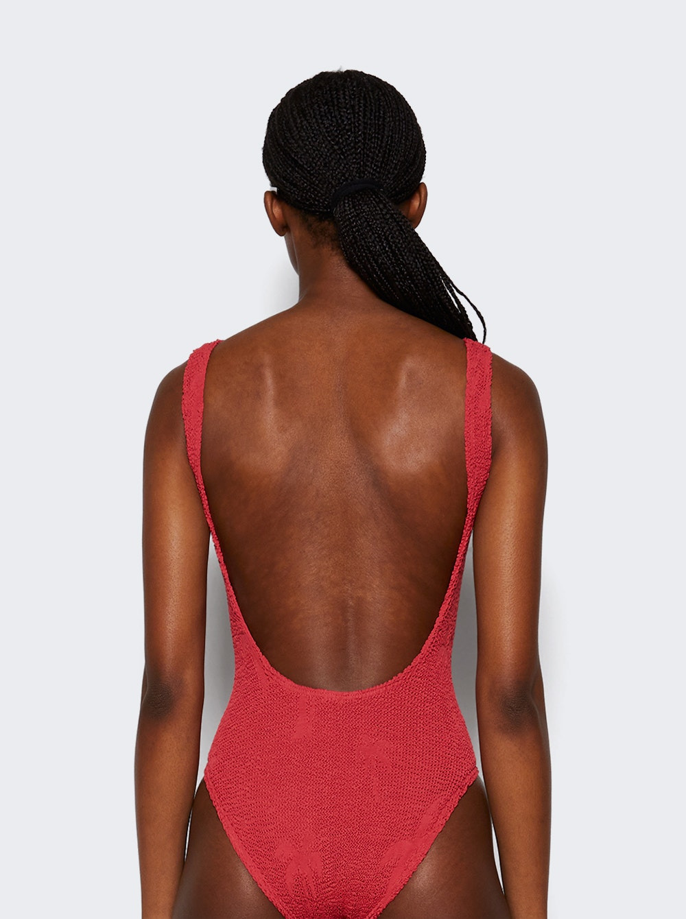 Mara One-Piece Swimsuit Mineral Red Palm - 5