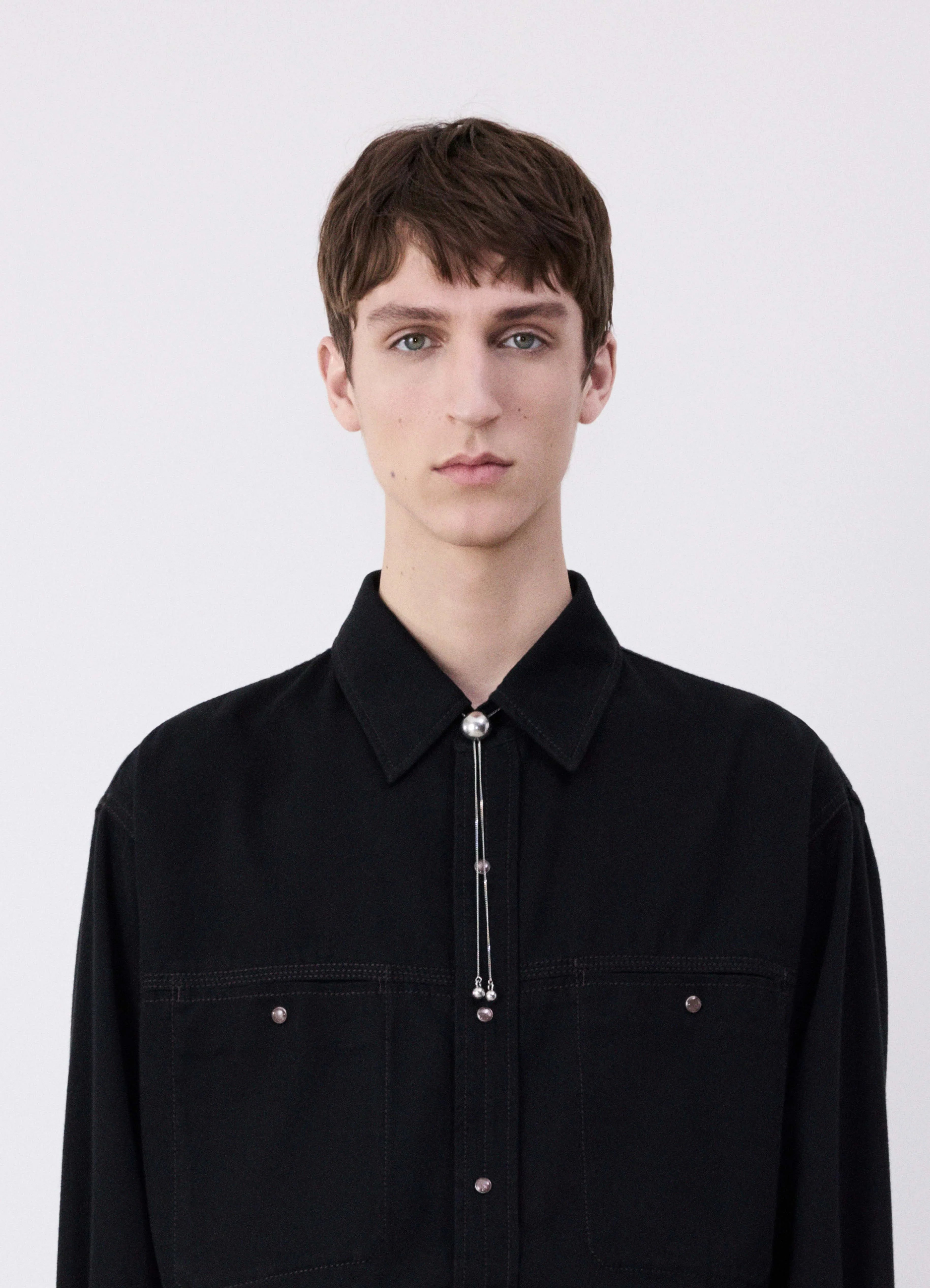 LEMAIRE Rattle Bolo Tie Necklace | Silver | FARFETCH