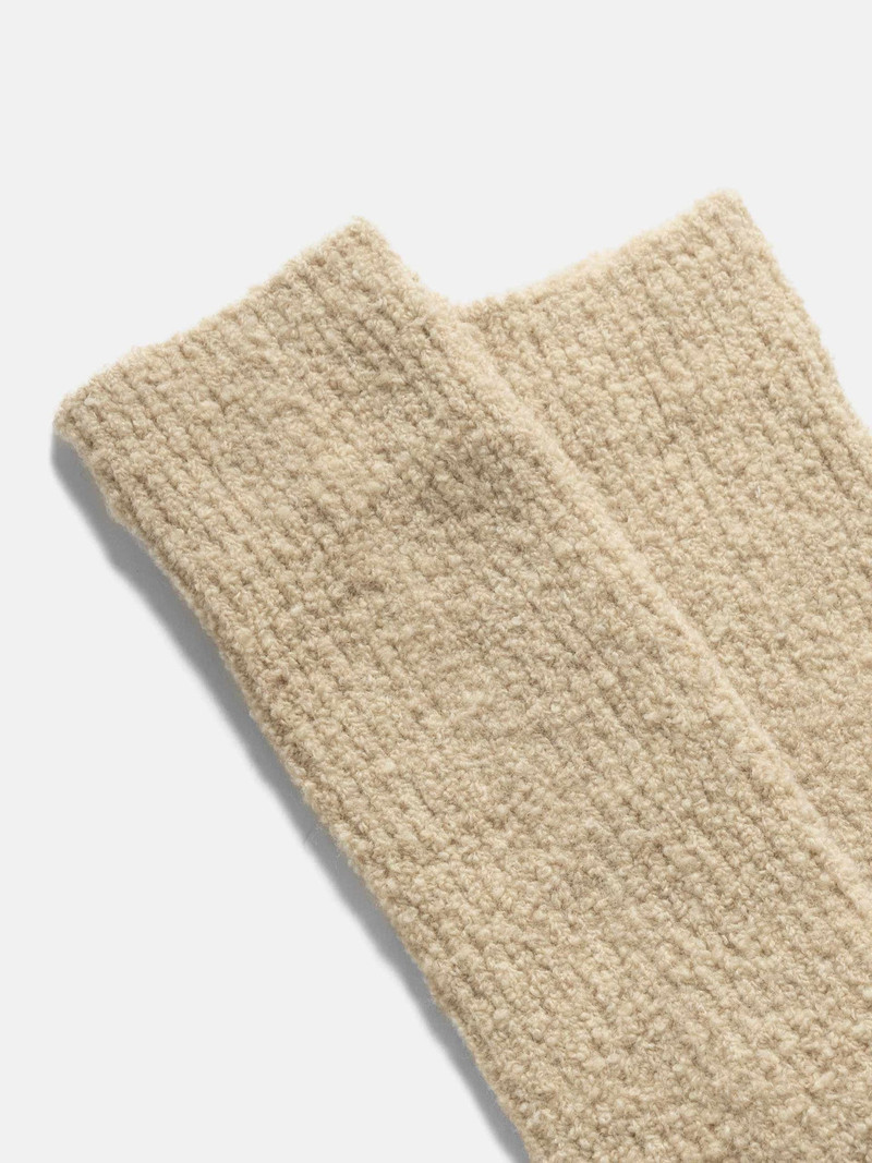 ROTOTO® R1636 Merino Boucle Socks Ecru outlook