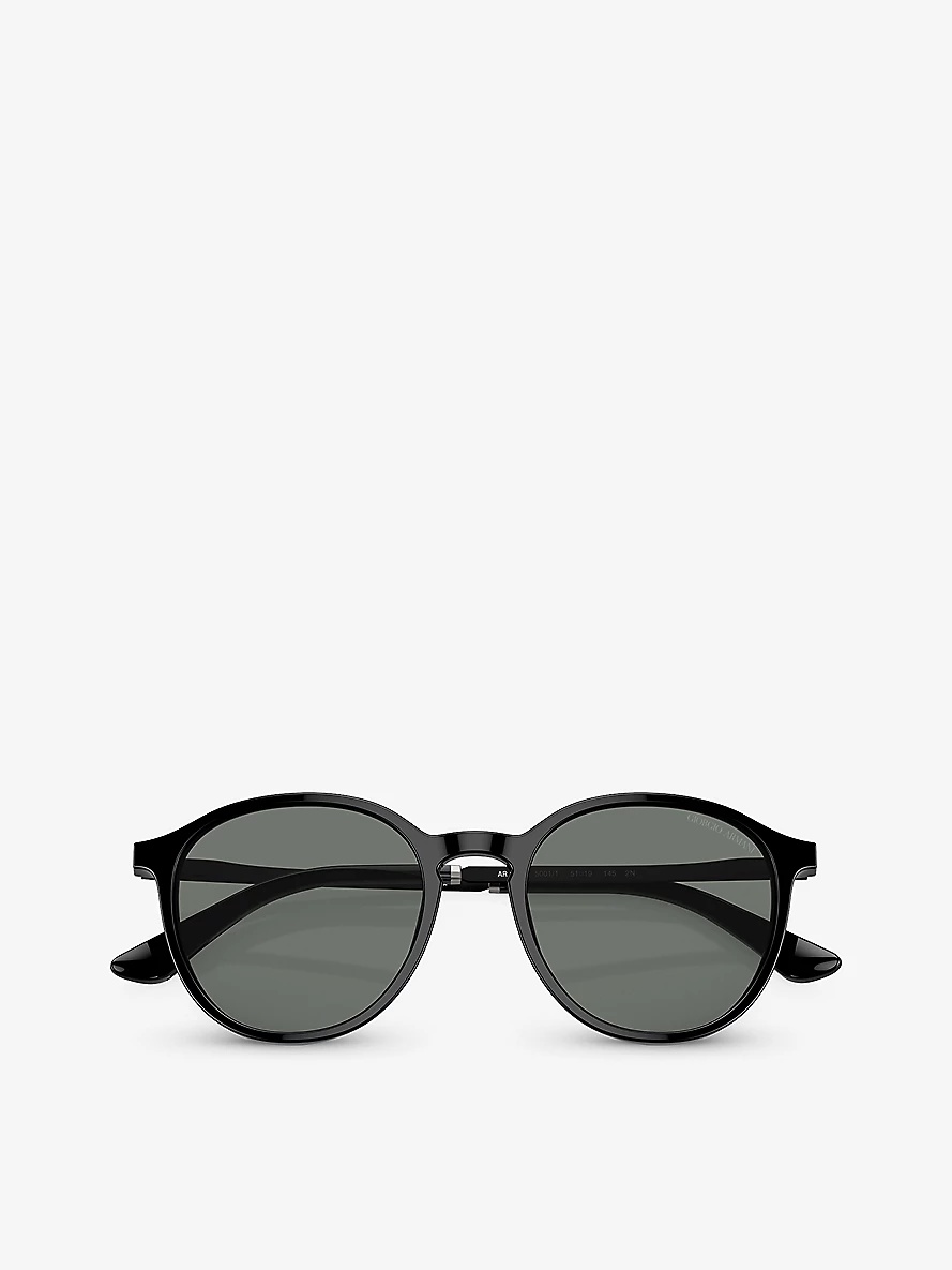 AR8196 round-frame acetate sunglasses - 5
