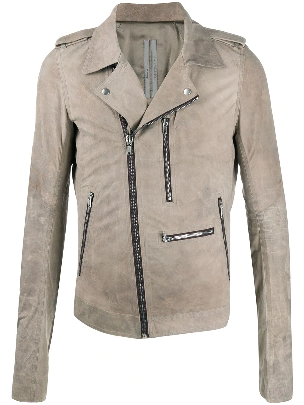 suede biker jacket - 1