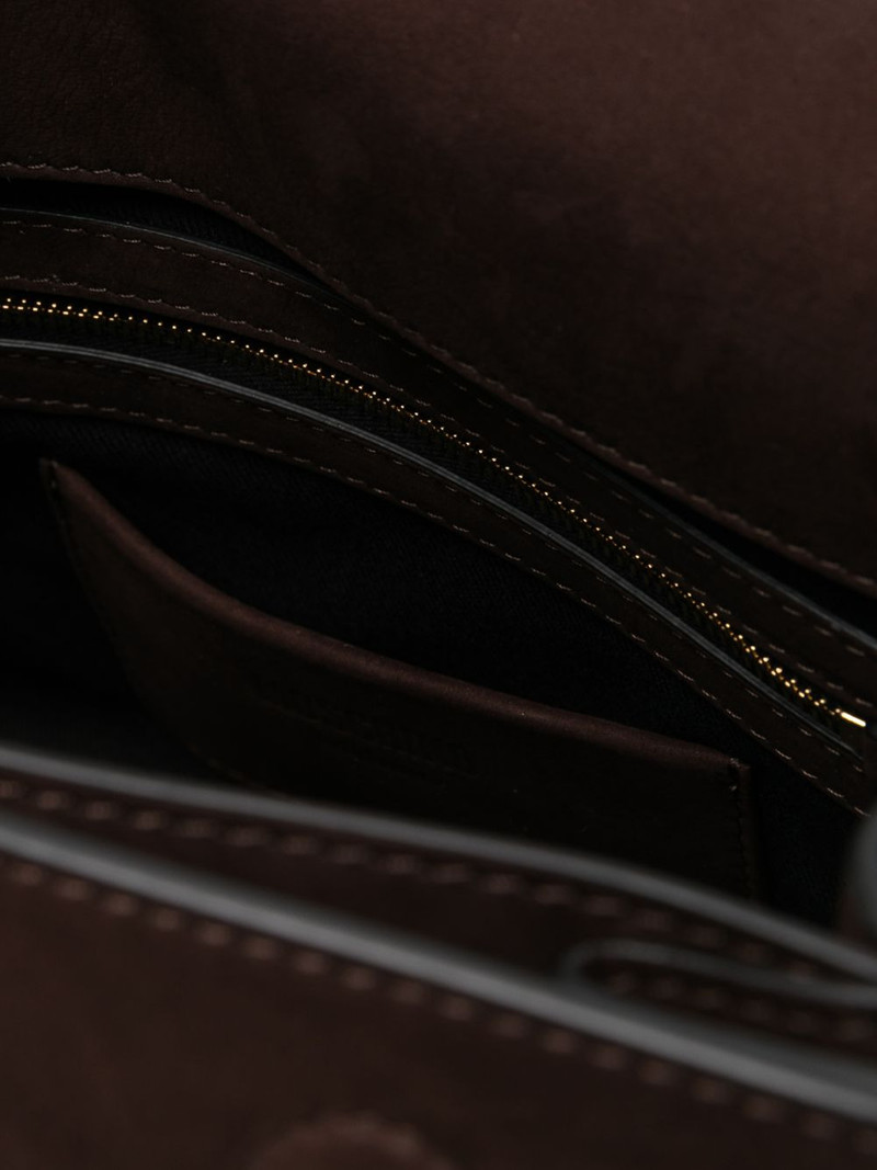 buckle suede cross body bag 5