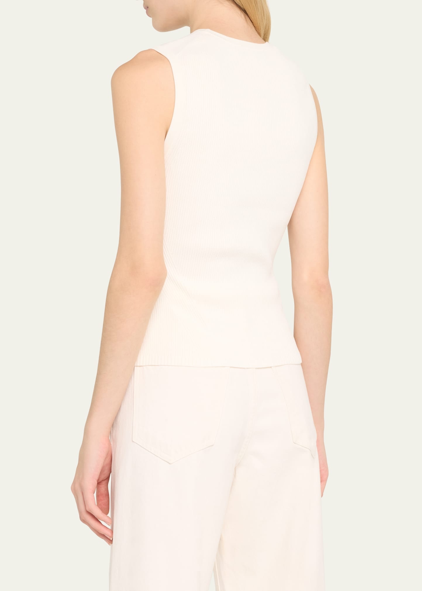 Sid Ribbed Sleeveless Sweater - 3