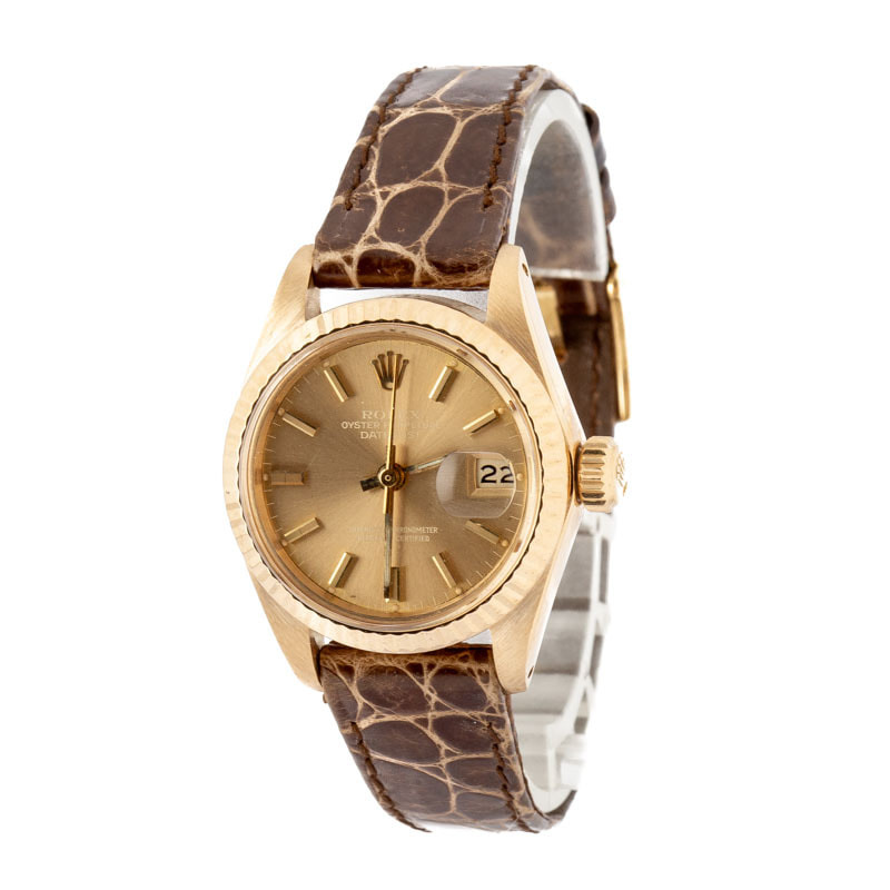 Ladies Rolex Datejust Ref 6917 Yellow Gold - 2