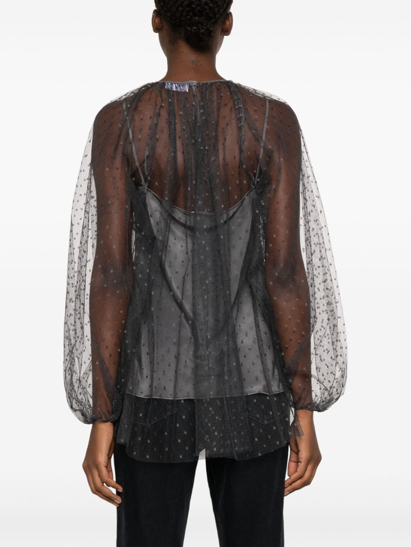 polka-dot tulle blouse 4