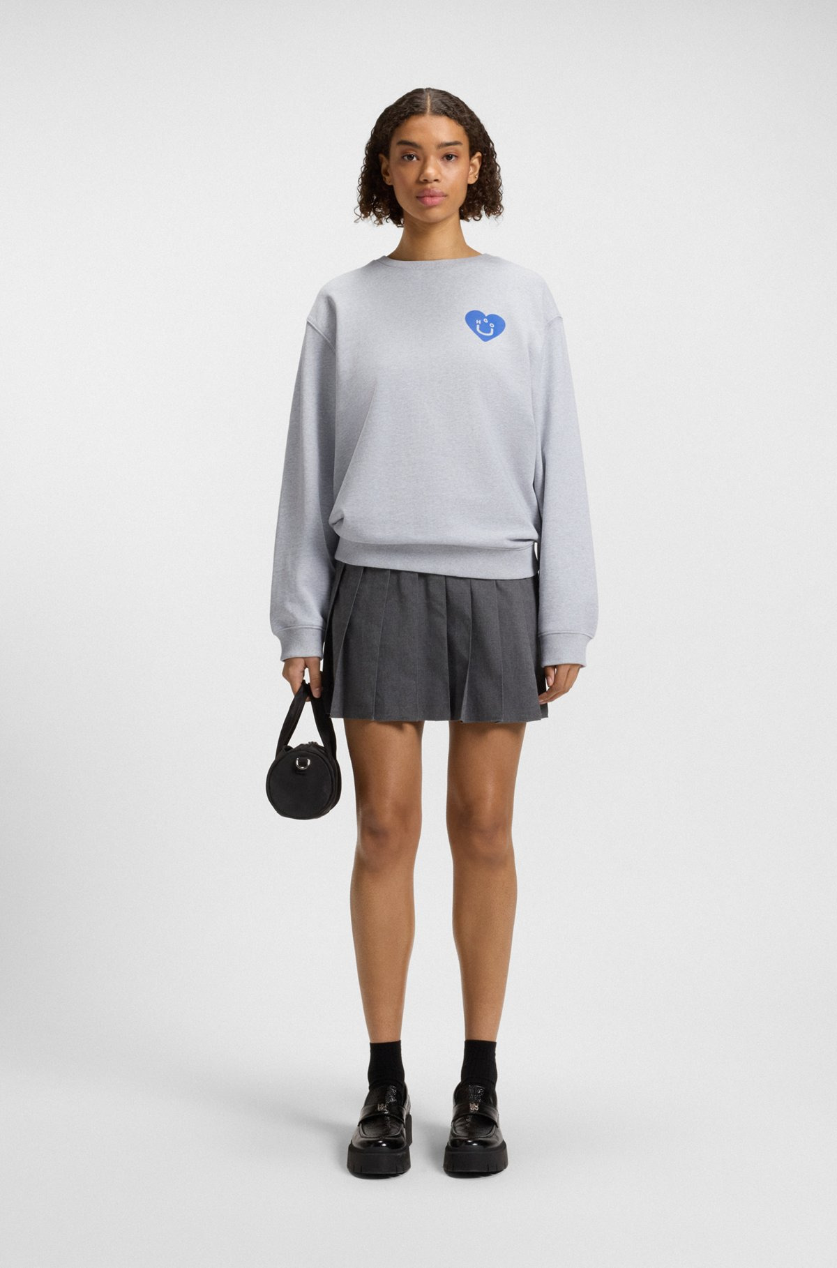 ALL-GENDER SWEATSHIRT WITH HAPPY HUGO ARTWORK - 3