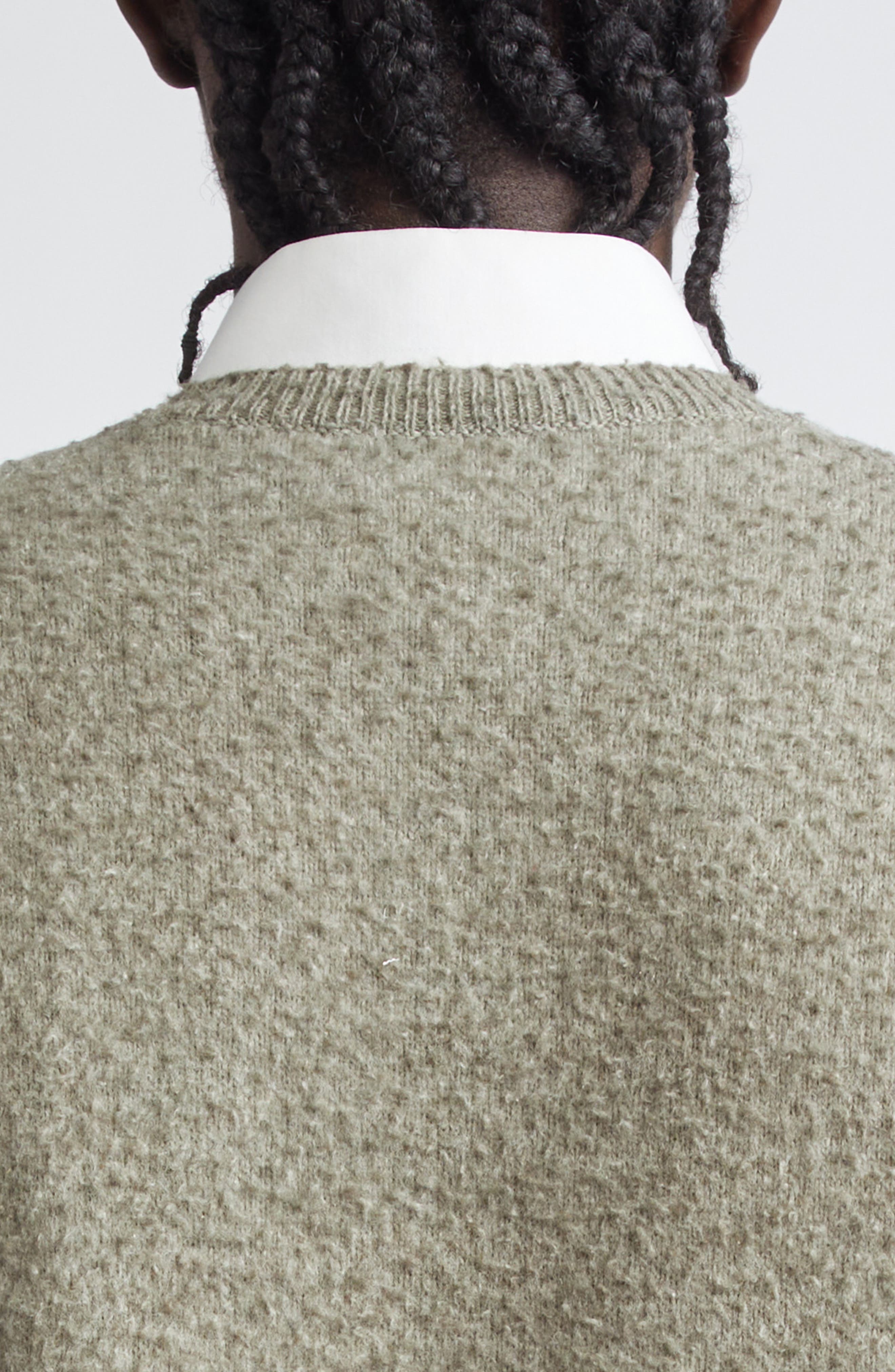 Maison Margiela Pilled Wool & Cotton Sweater Vest in Sage Green at Nordstrom - 5