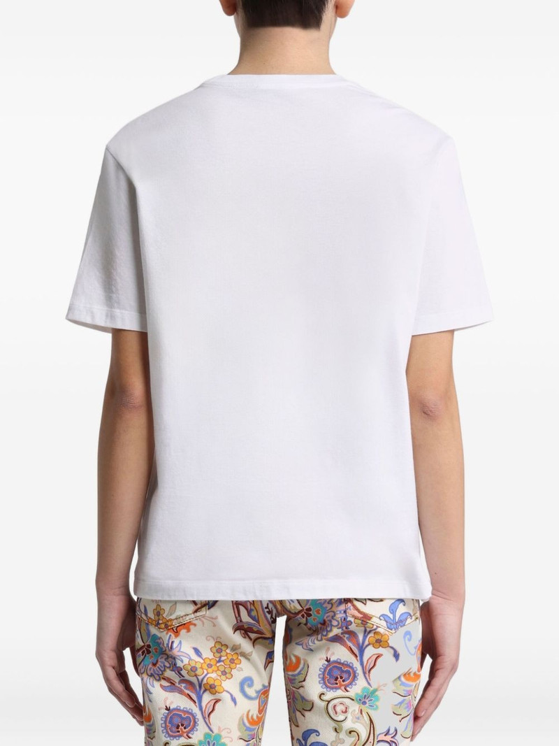 Pegaso-motif cotton T-shirt 3