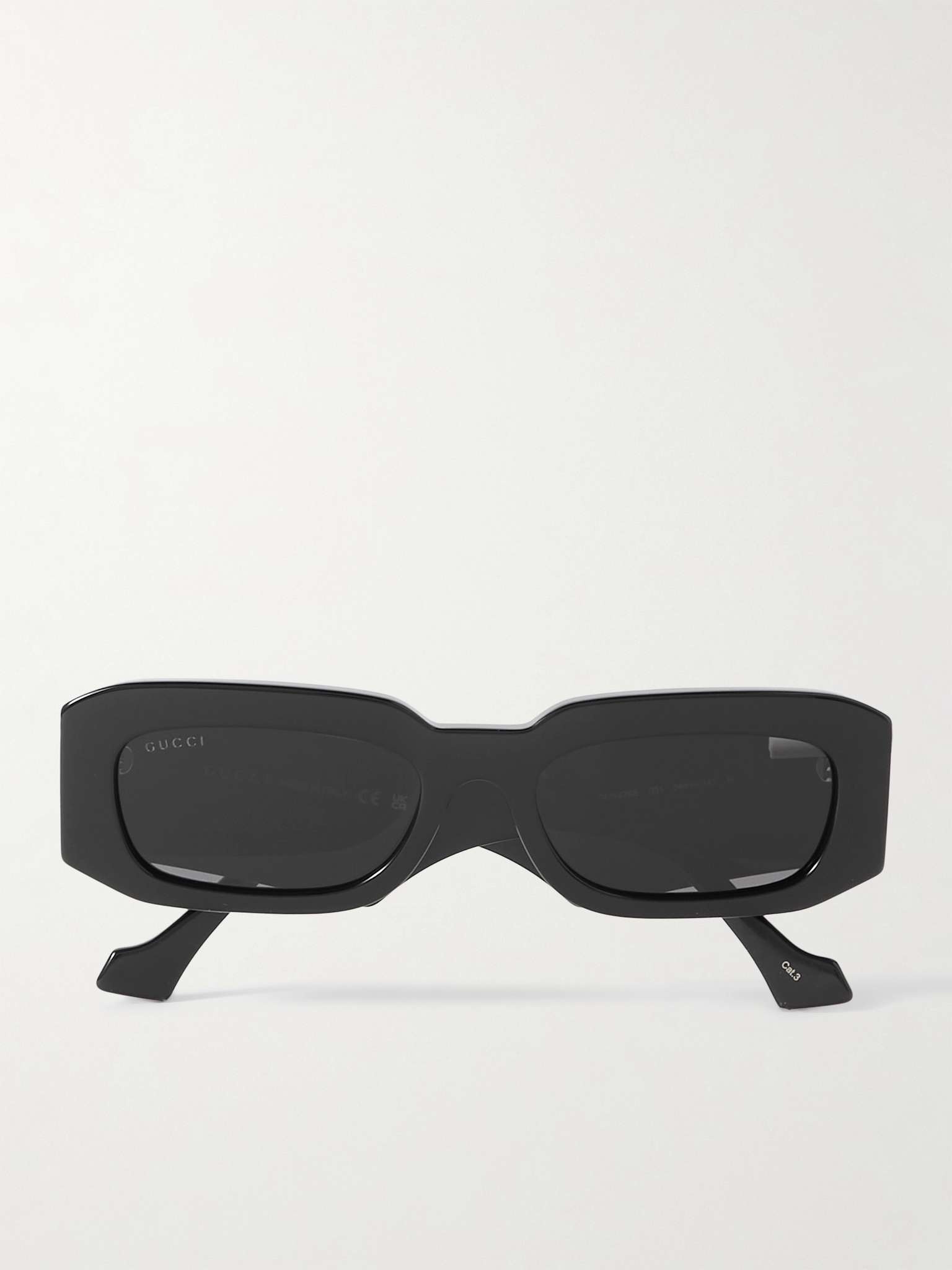 Rectangular-Frame Acetate Sunglasses - 1