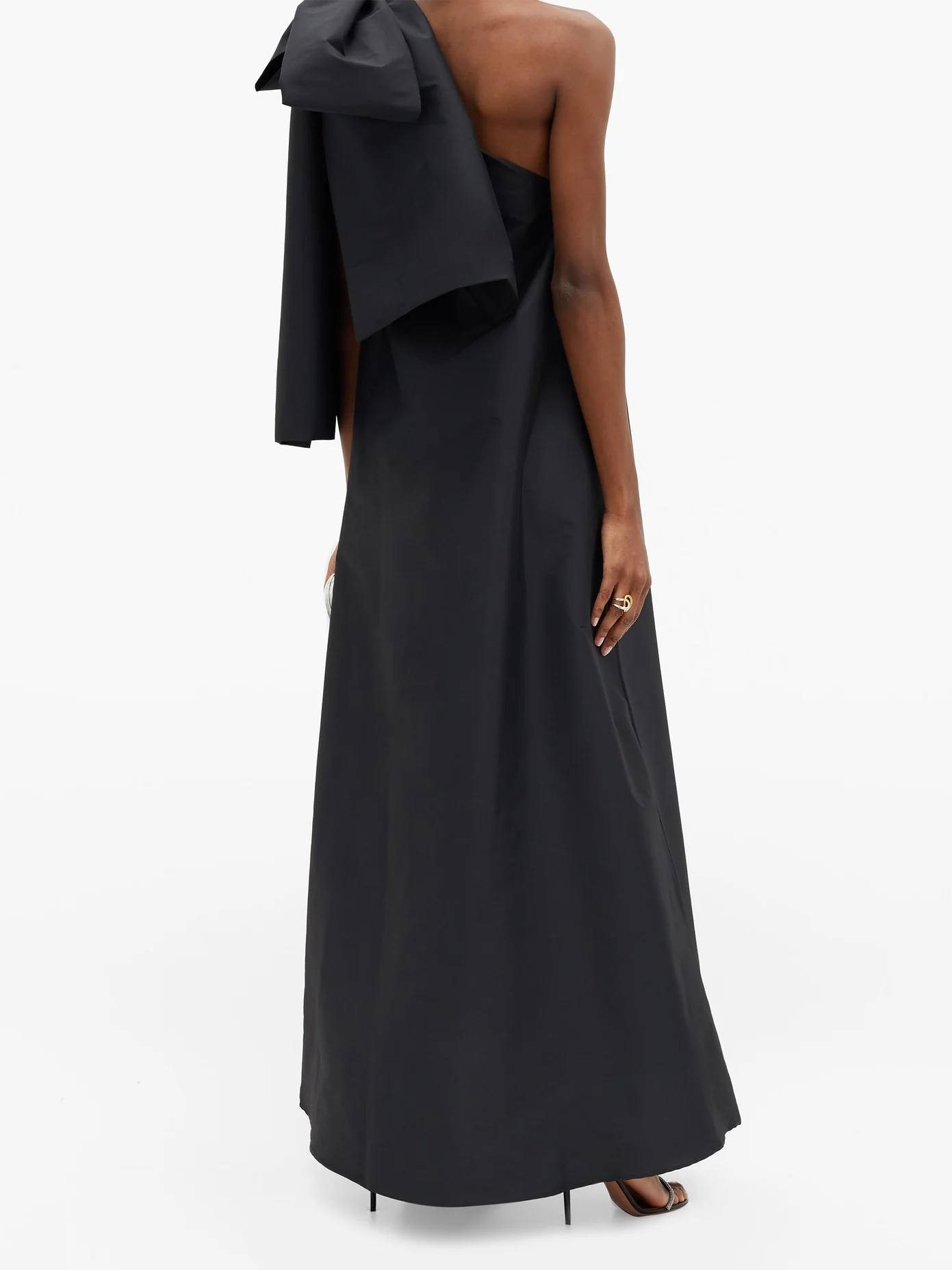 Winnie one-shoulder taffeta gown - 5