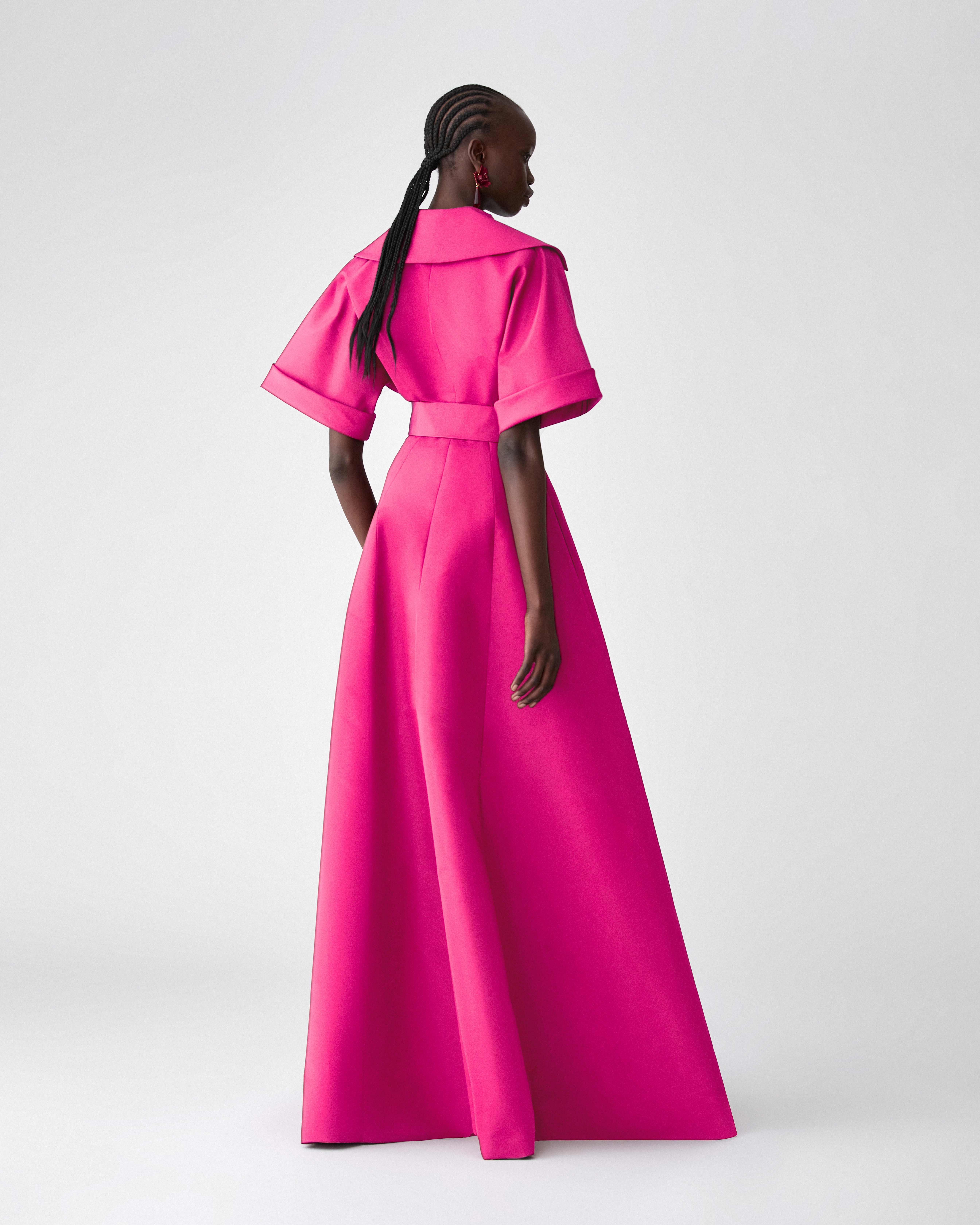Short-Sleeve Trench Gown - 3