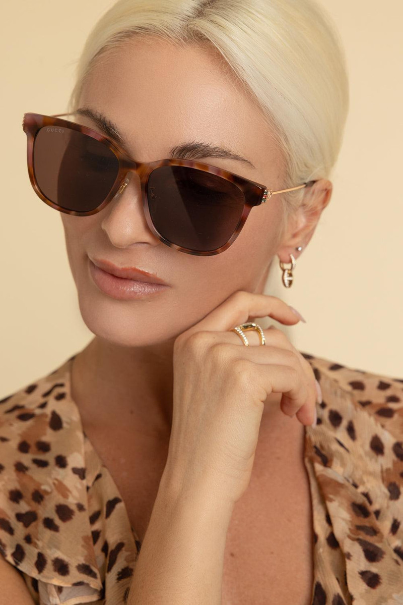 GUCCI Slim Side Round Sunglasses outlook