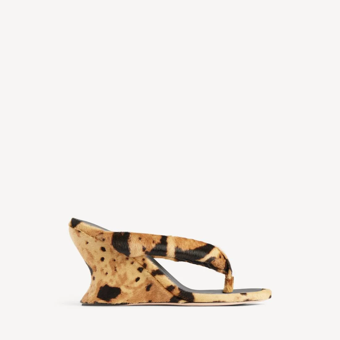 Women's Gaeta Wedge Thong in Leopard - 1