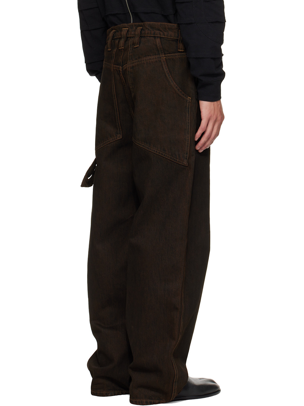 Brown Baggy Jeans - 3