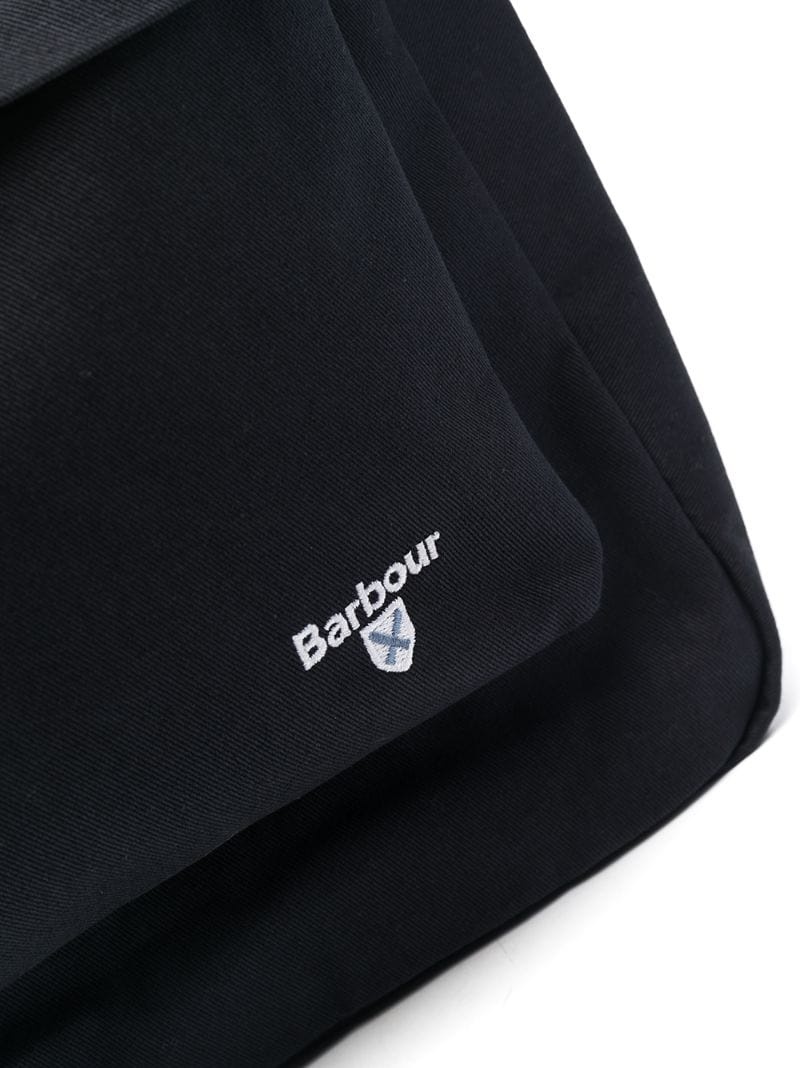 logo-embroidered backpack - 4