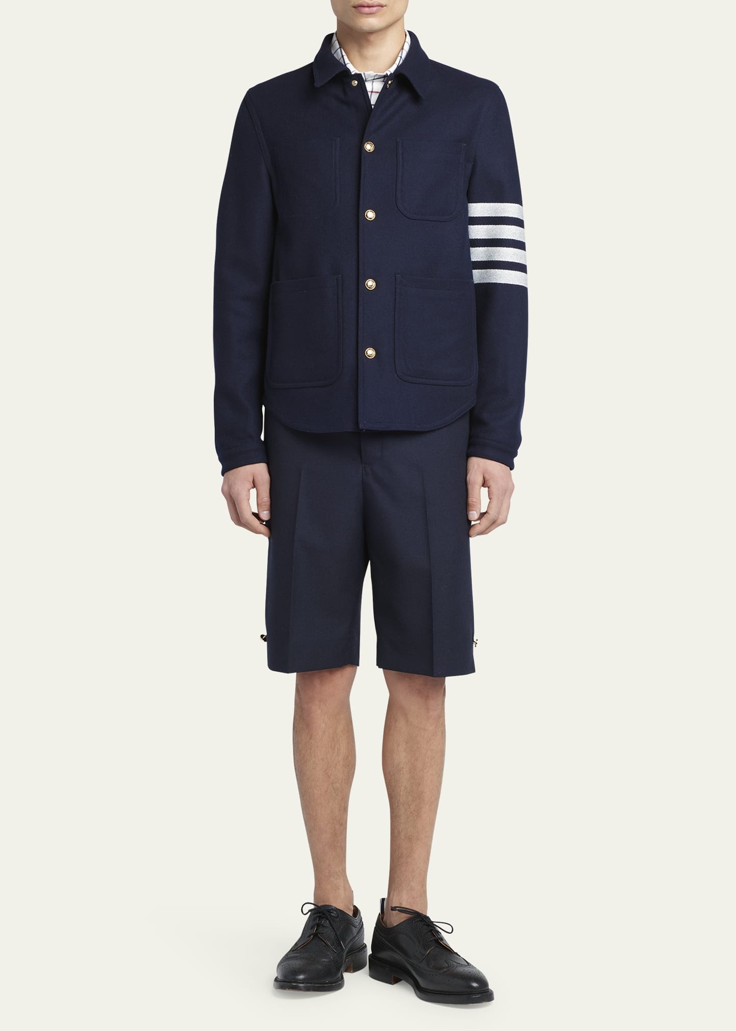 Men's Utility Patch Wool Chore Jacket - 2