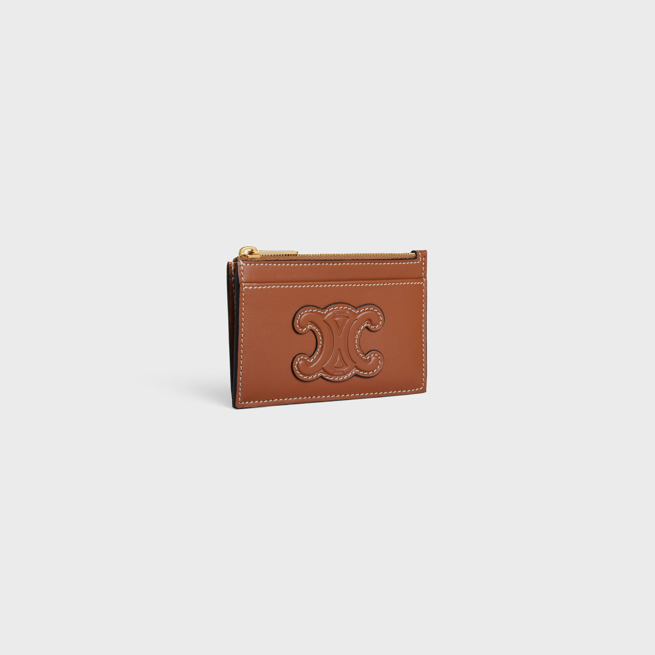 Zipped Card Holder in smooth lambskin - 2