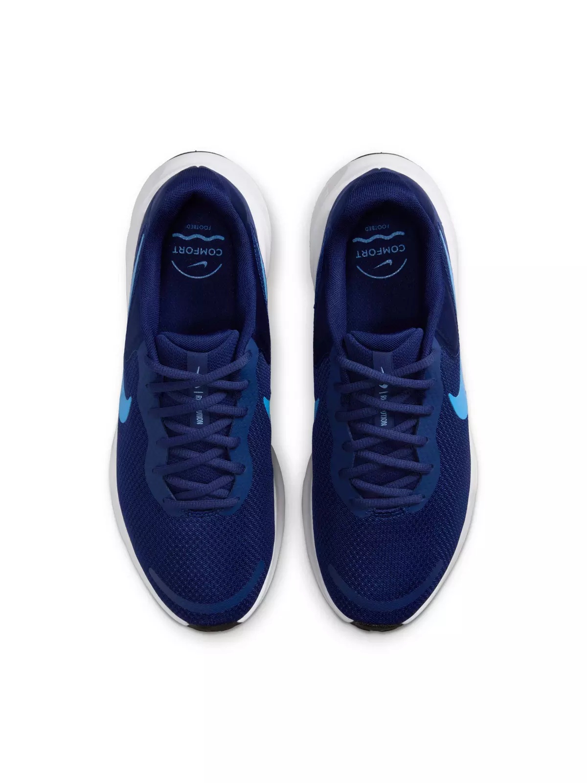 Revolution 7 "Blue Void/White/Black/University Blue" Men's Running Shoe - 4