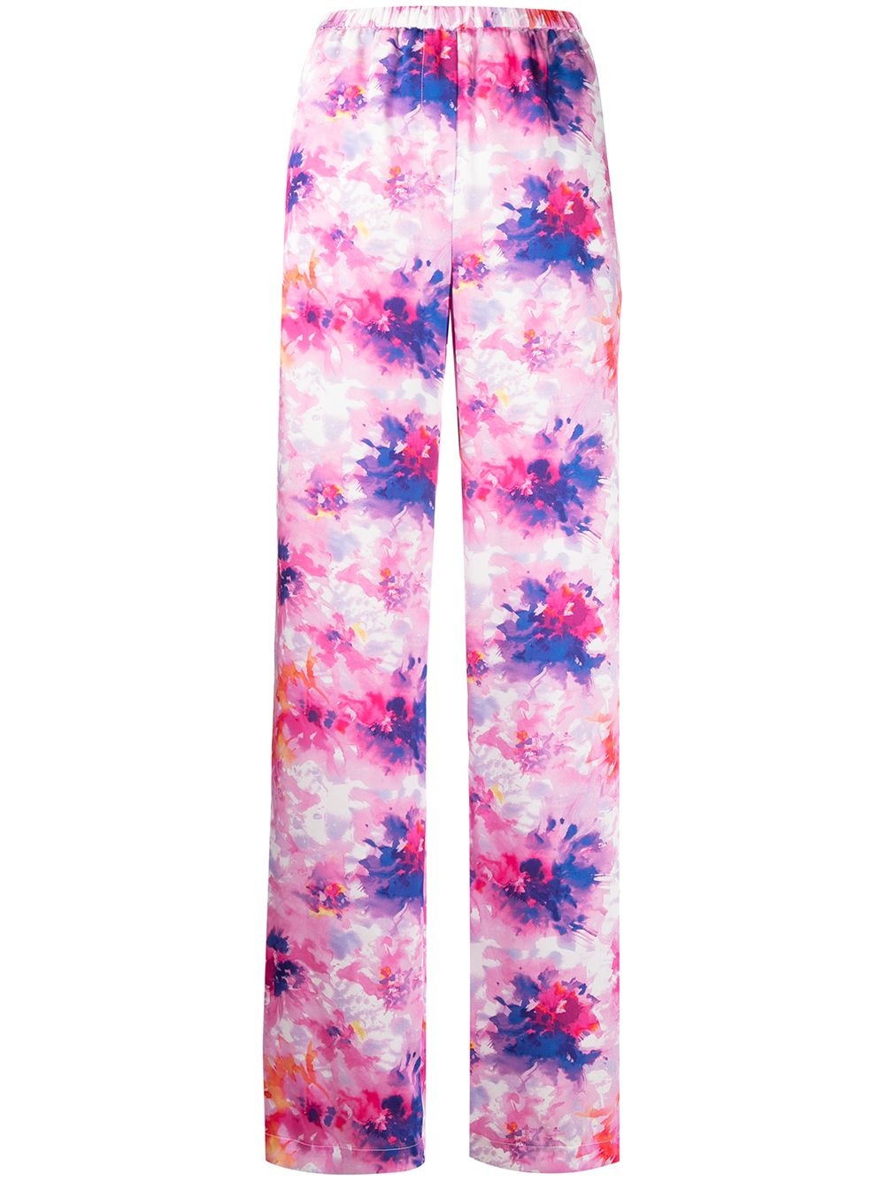 floral-print trousers - 1