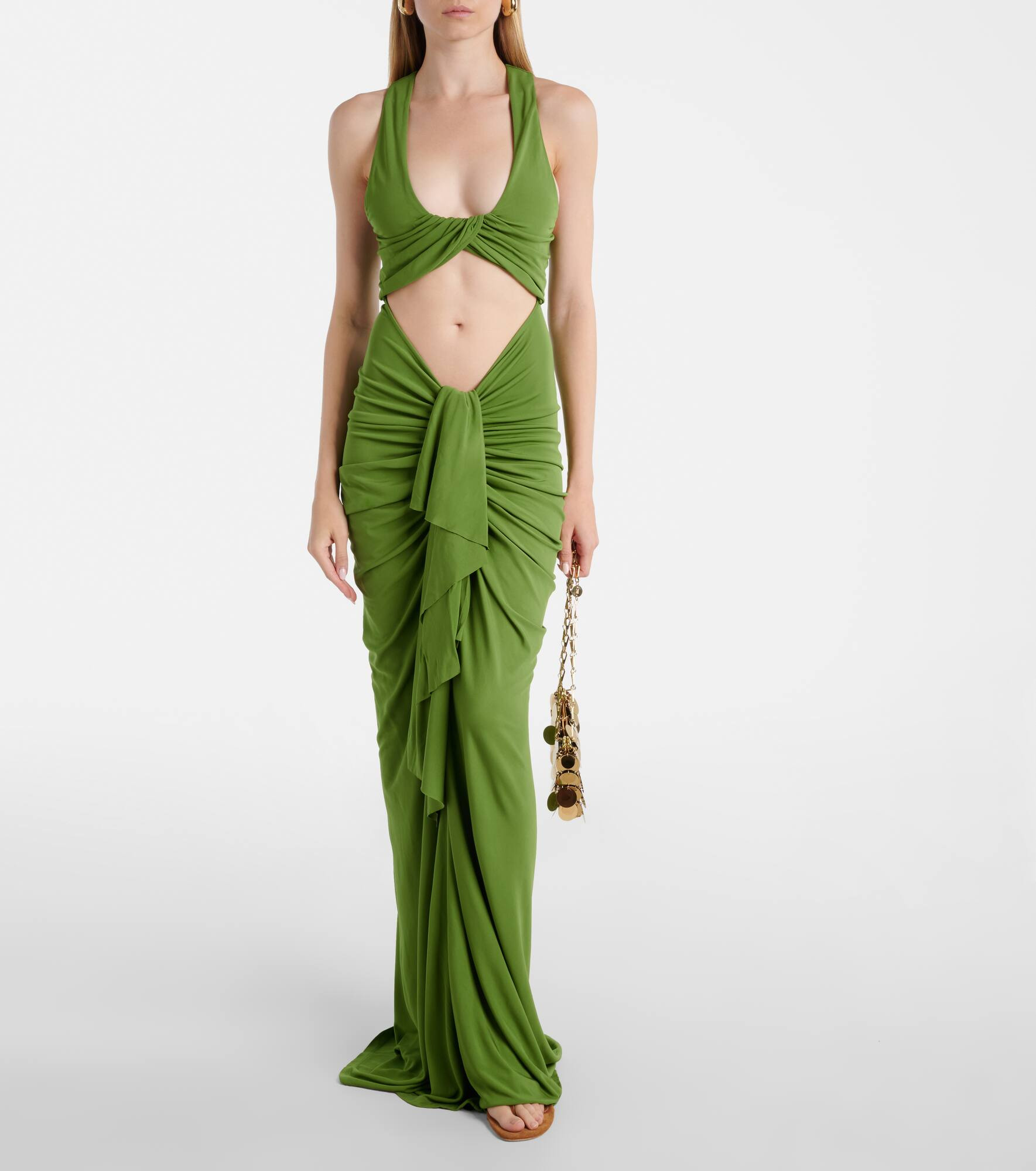 Vivenda draped jersey maxi dress - 2