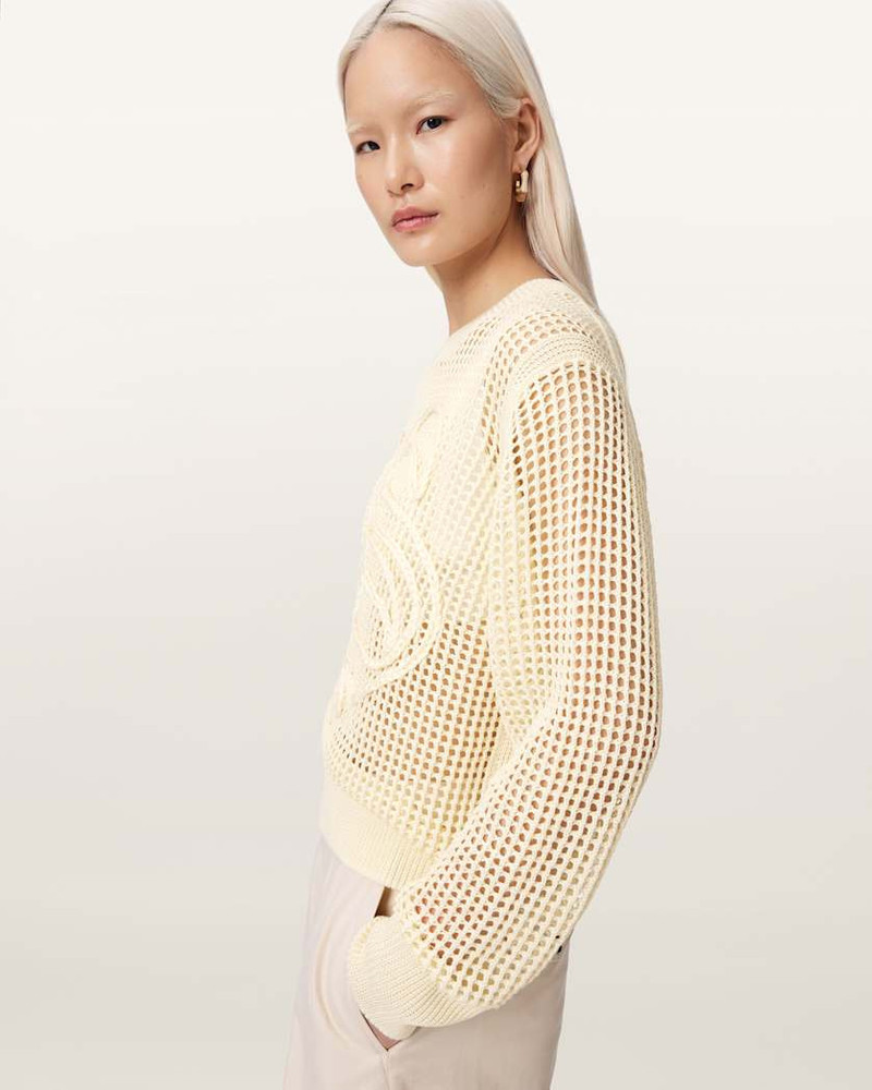 RAELYN RELAXED FIT OPEN STITCH SWEATER 4