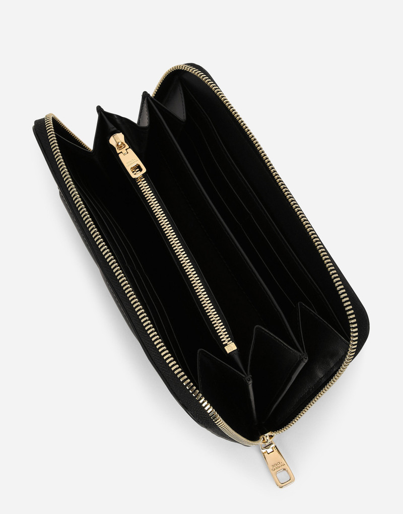 Calfskin zip-around DG Logo wallet 4