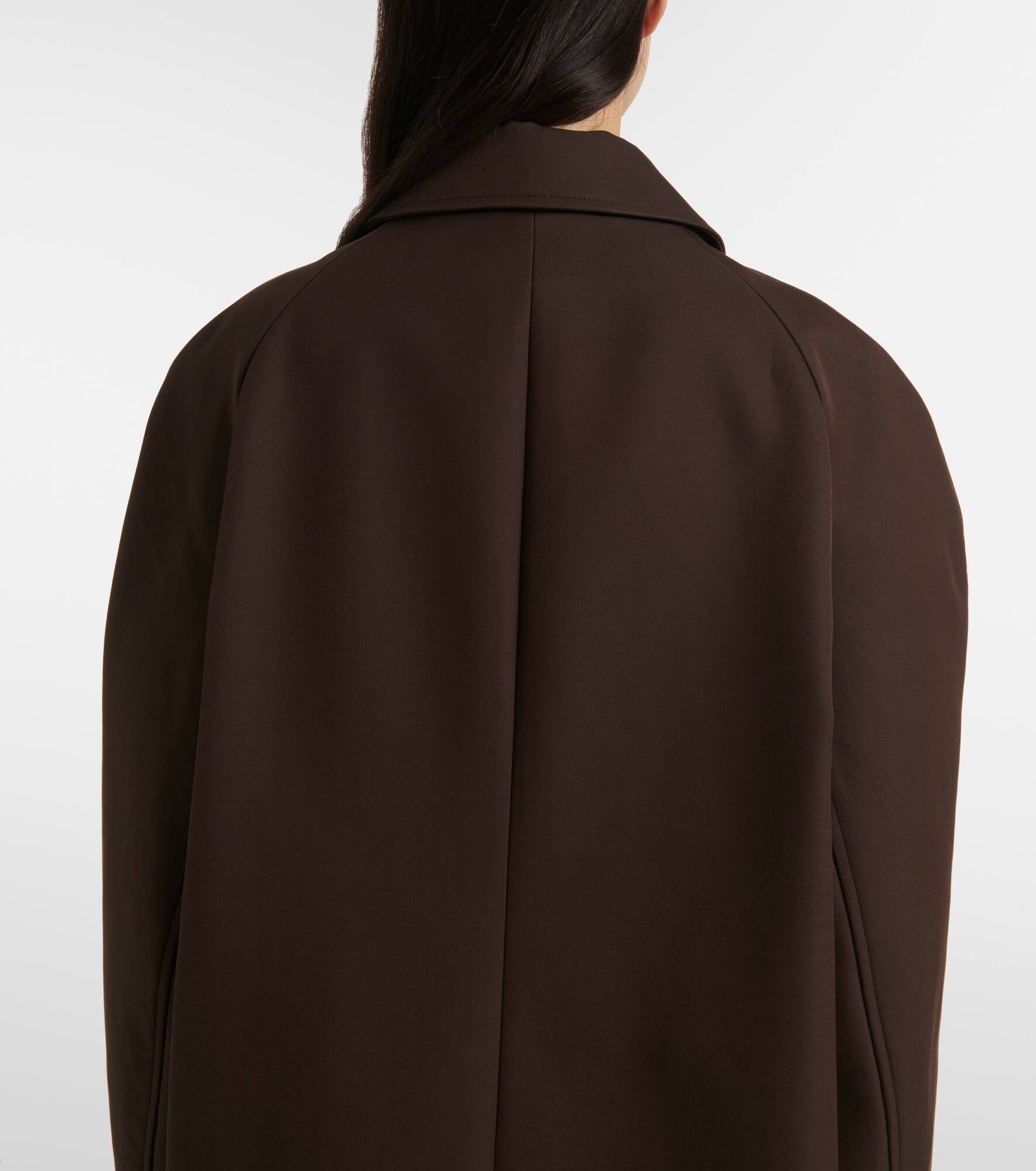 Wool and cotton-blend coat - 5