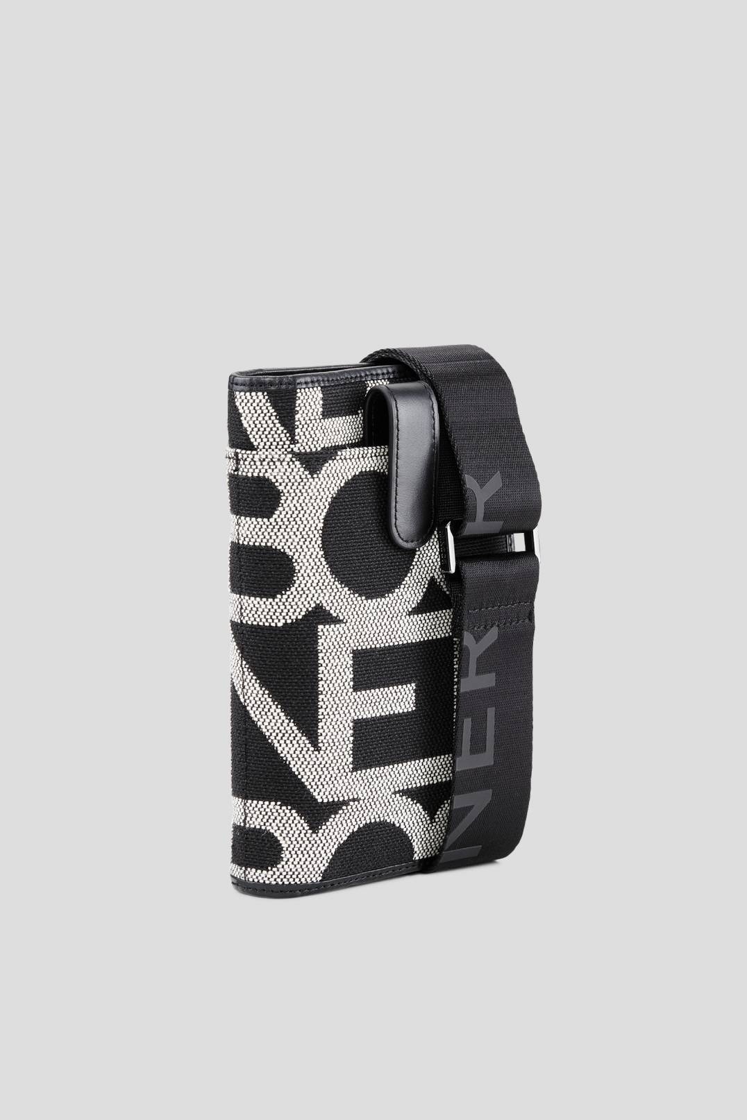 PANY NOMI SMARTPHONE POUCH IN BLACK/WHITE - 2
