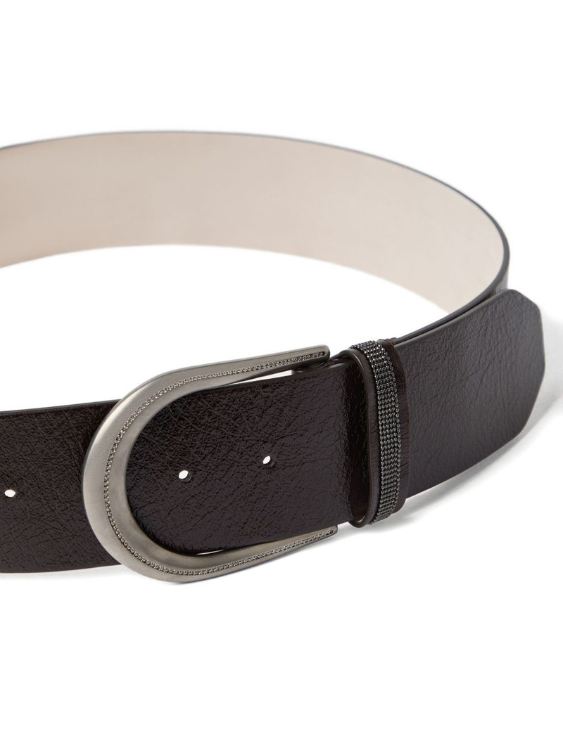 Brunello Cucinelli leather belt outlook