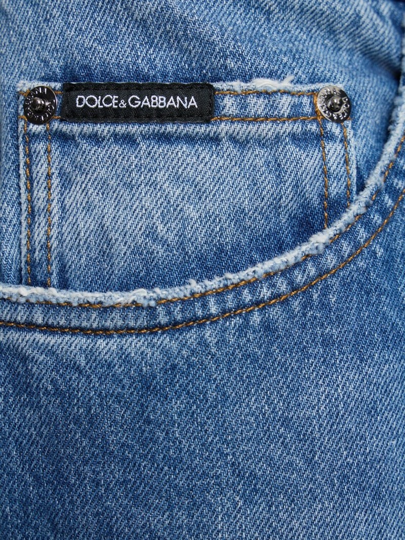 Classic logo plaque denim jeans - 2
