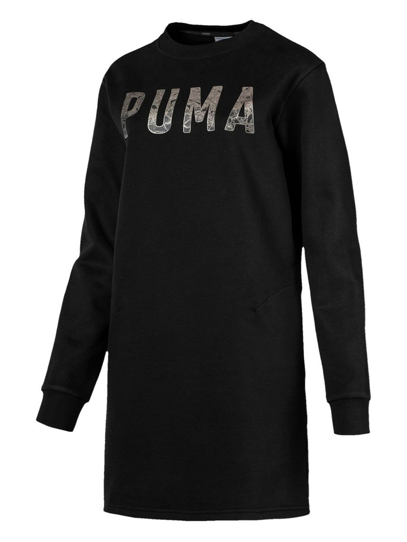 logo fleece mini dress 1