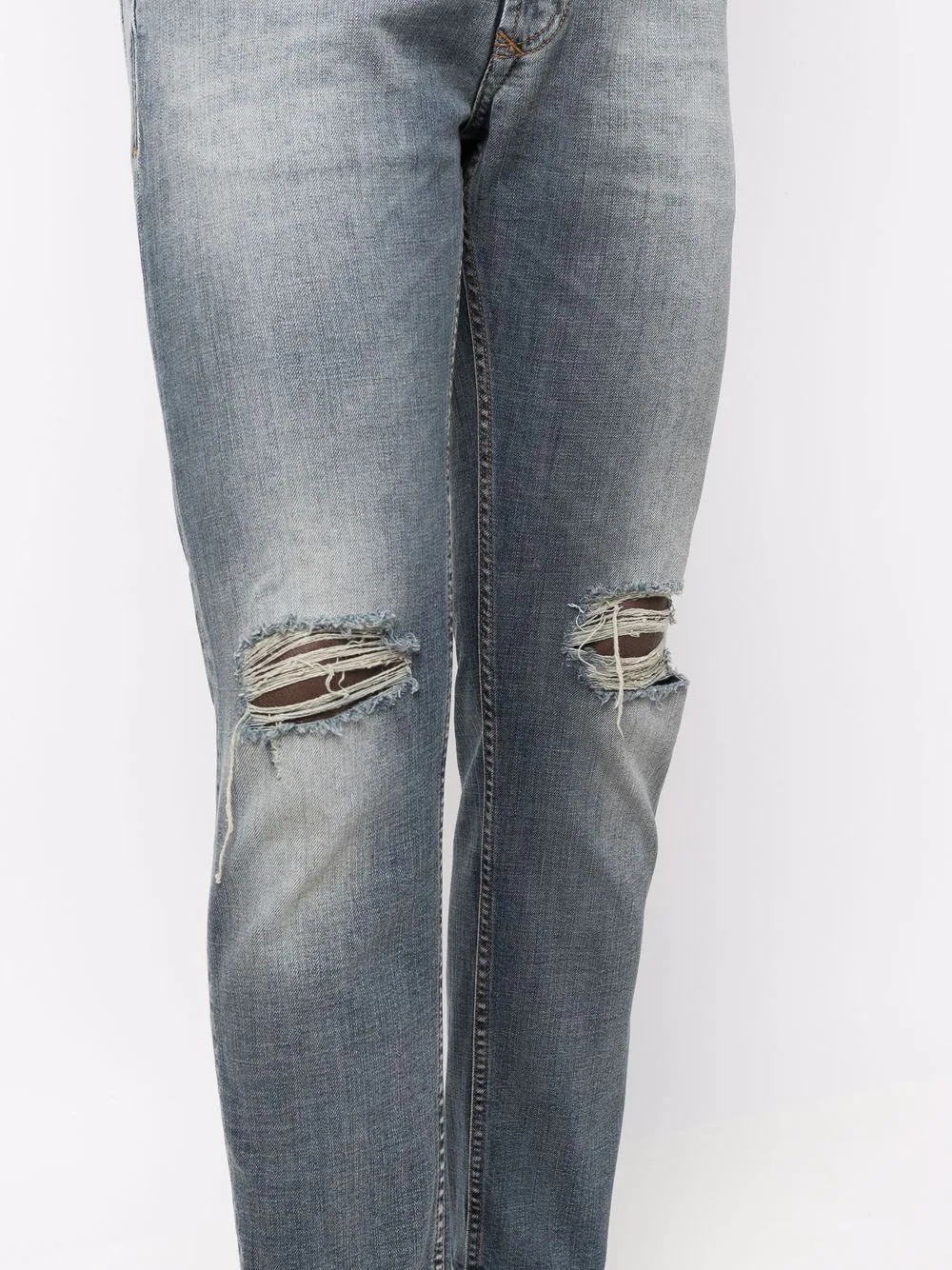 ripped-detailing slim-fit jeans - 5