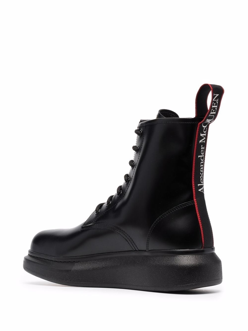 Hybrid logo-tape ankle boots - 3