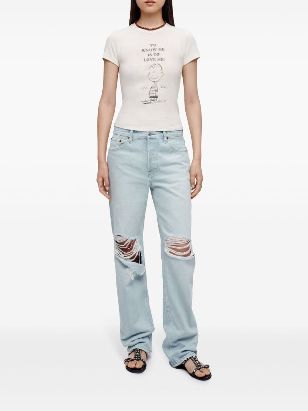ripped boyfriend jeans - 2