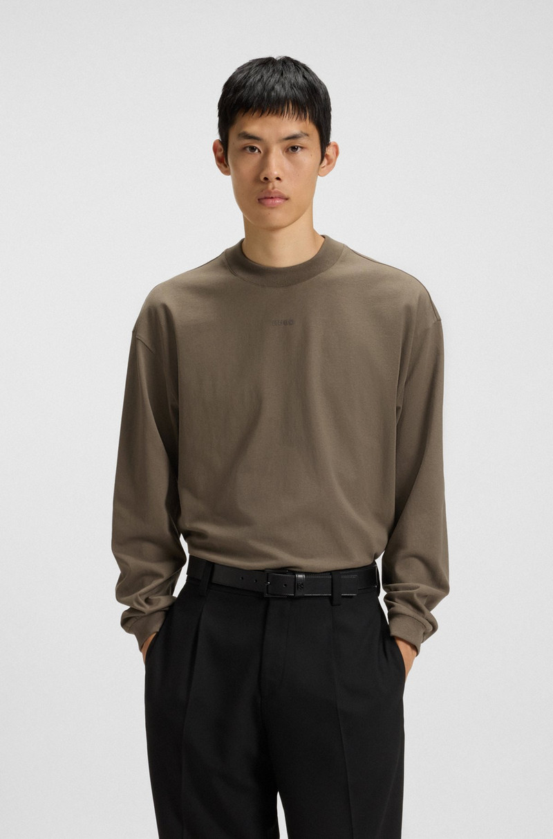 COTTON-JERSEY RELAXED-FIT T-SHIRT WITH LOGO PRINT 2